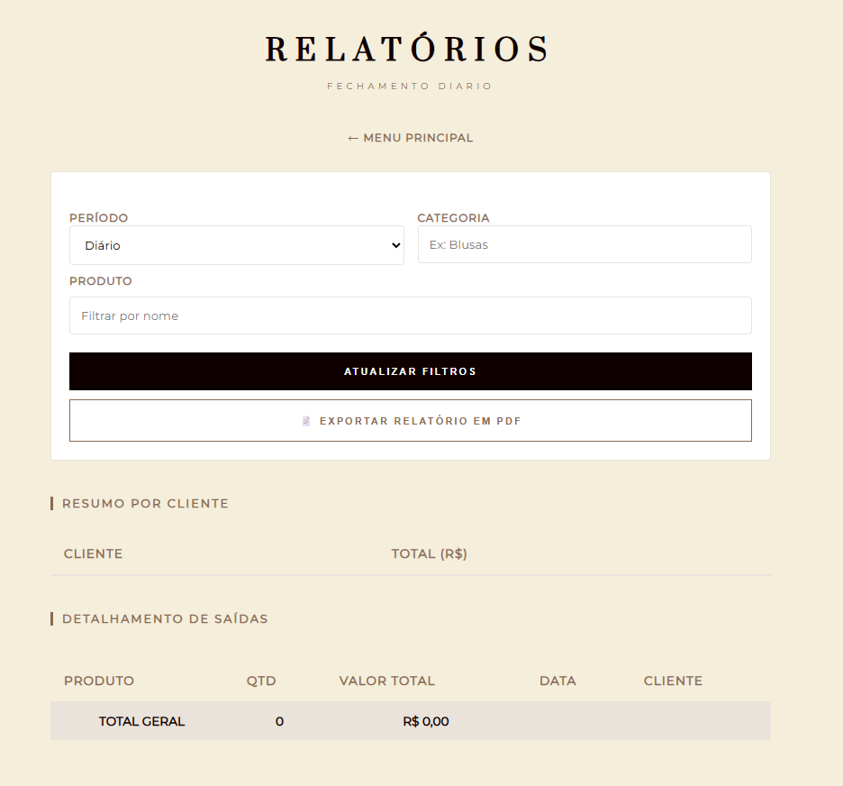 Dashboard RadarAPP 3